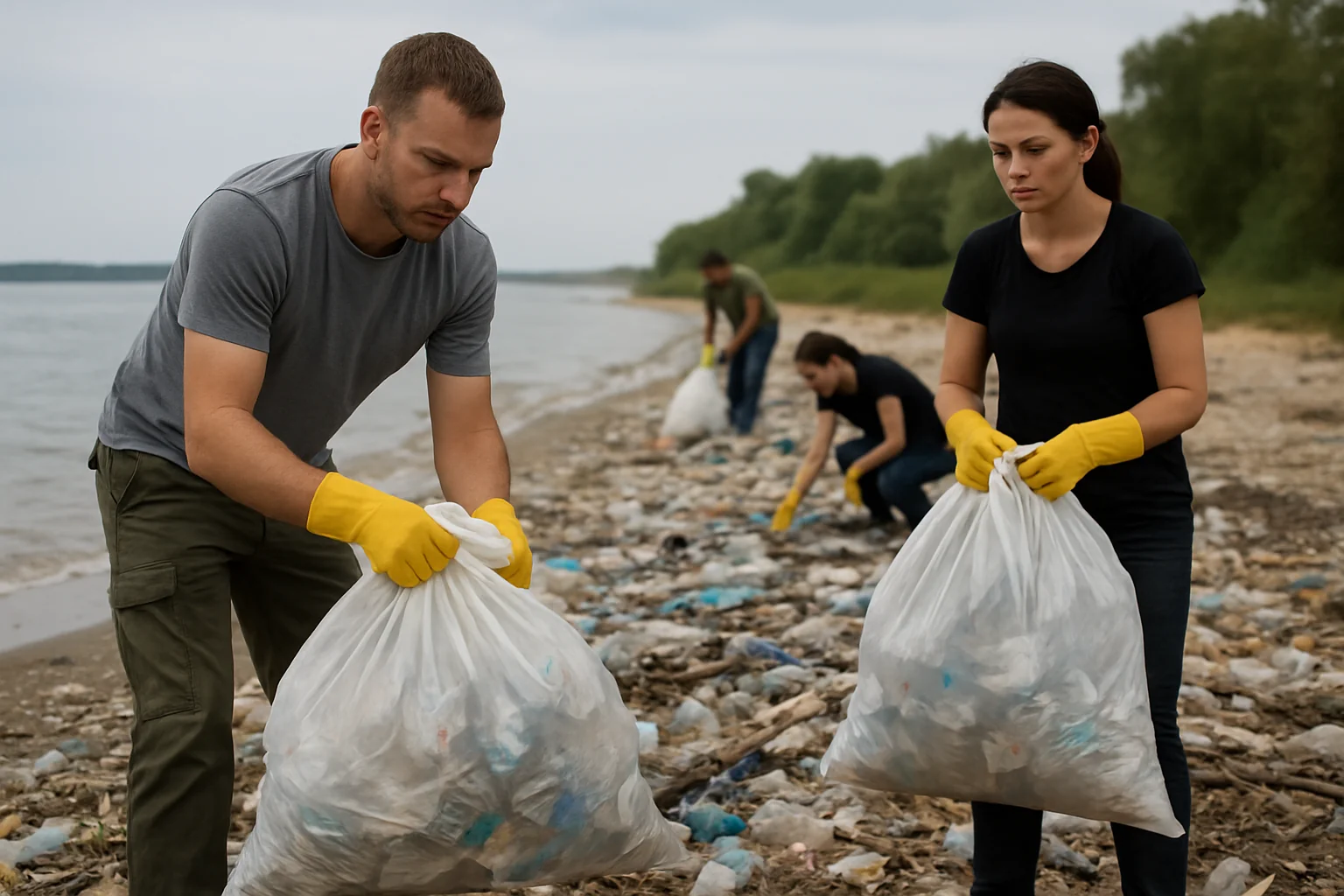 7,6 tone de deșeuri, majoritar plastic, colectate la Sulina