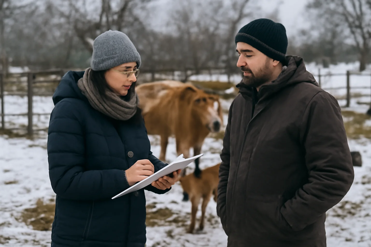ANSVSA Tulcea transmite recomandări pentru protecția animalelor pe timp de iarnă în județul Tulcea