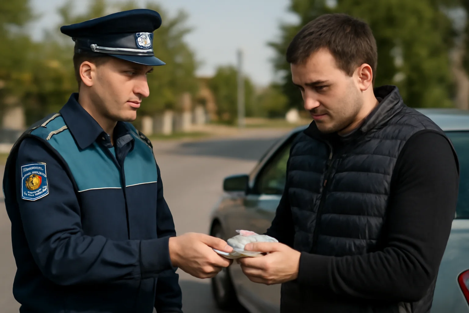 Escrocherie prin „metoda accidentul” în Mihai Bravu, Tulcea: poliția recuperează 76.000 de lei
