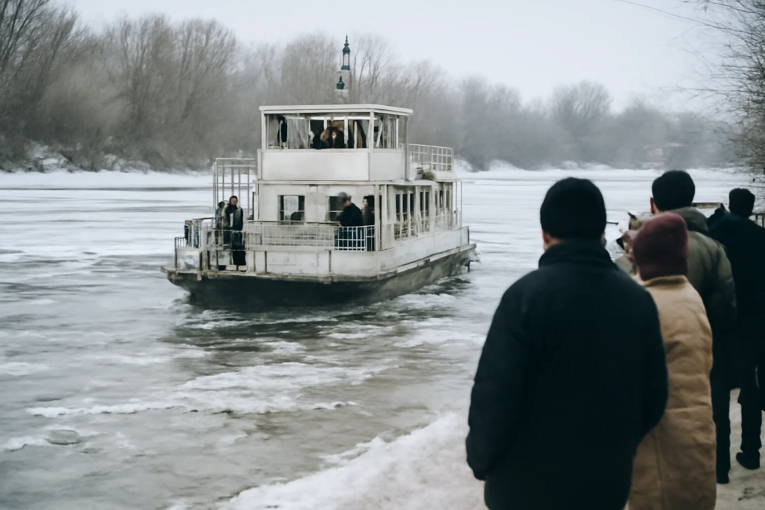 Iarna reduce legăturile de transport public pe apă în Tulcea și Delta Dunării