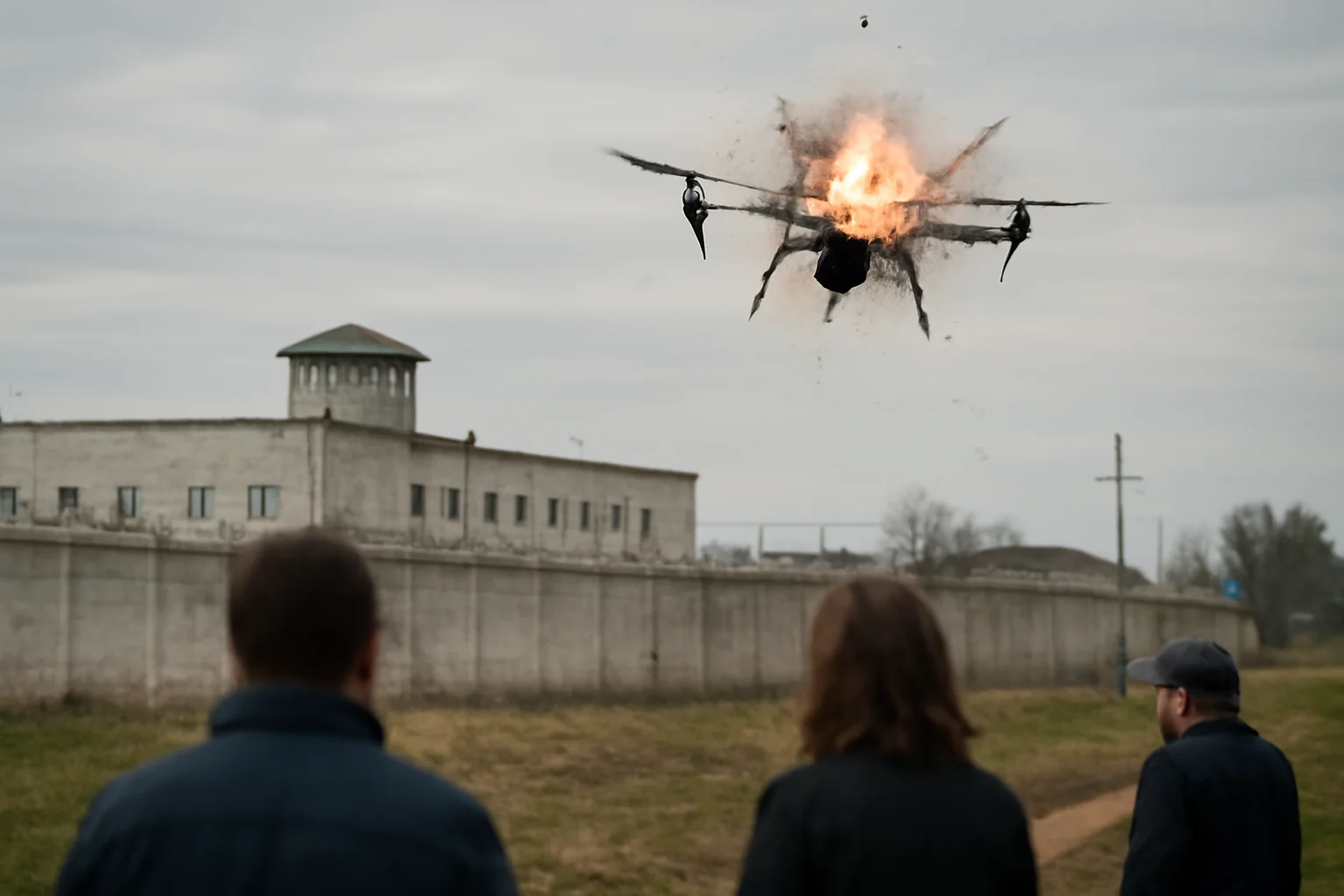 Incident neobișnuit la Tulcea: O dronă a explodat în apropierea Penitenciarului
