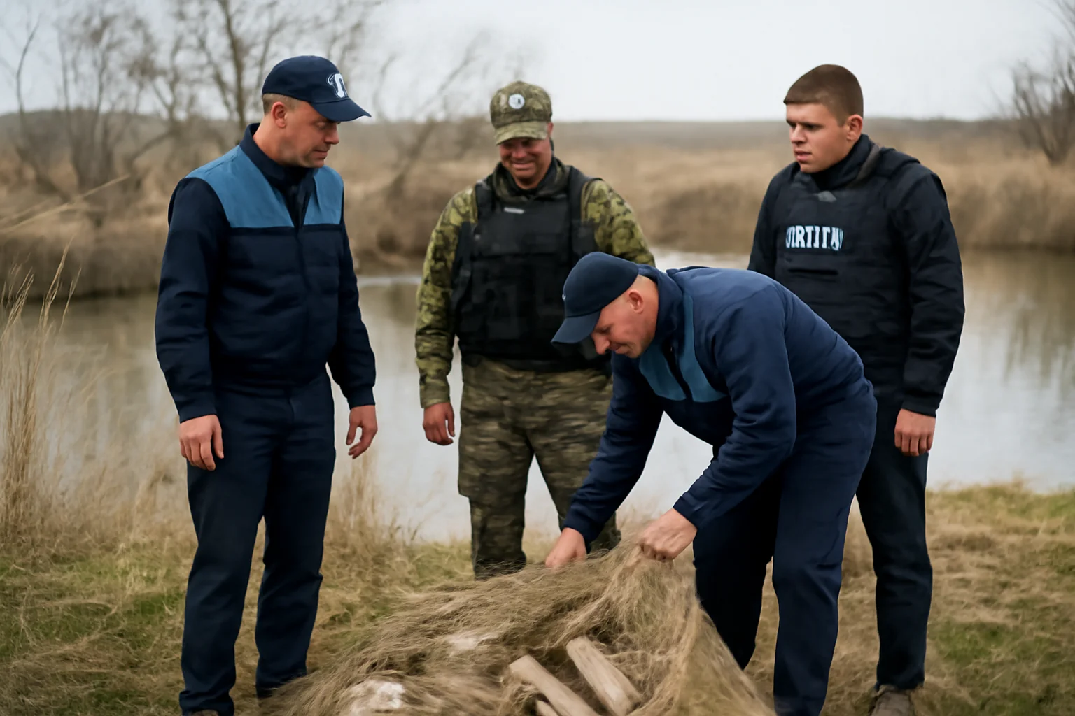 Percheziții la Sălcioara, județul Tulcea, într-un dosar de braconaj piscicol