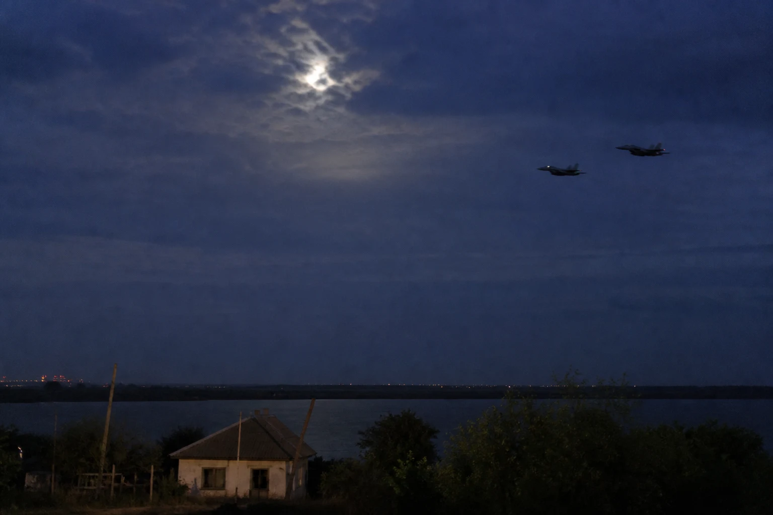 Vâlcove, noaptea: F-18 spaniole și RO-Alert în nord-estul Tulcei