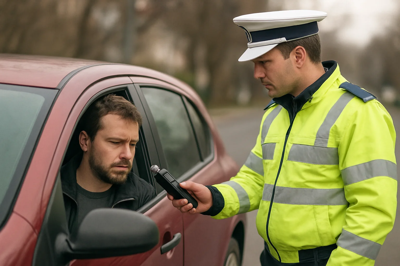 Șofer depistat beat și fără permis în Isaccea