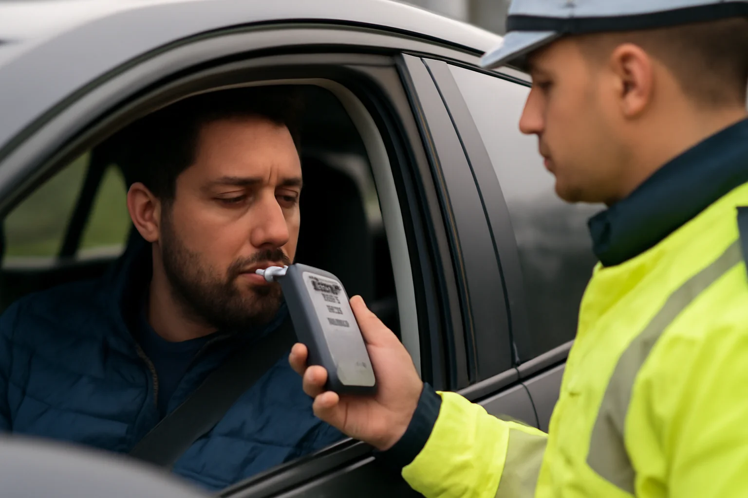 Șofer grăbit prins cu alcoolemie de 1,09 la volan